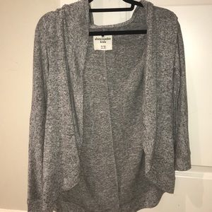 Abercrombie Grey easy-hooded Cardigan Kids Sized